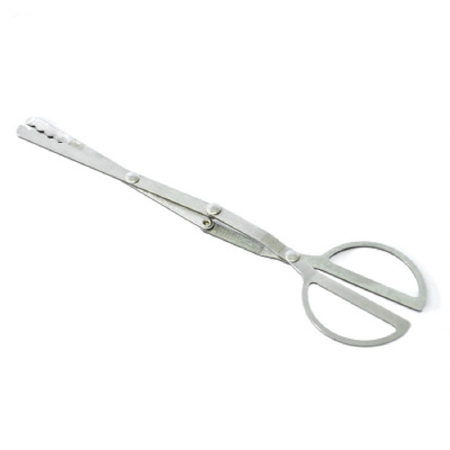 Mini Foldable Tongs Scissor Shape Tong Barbecue Tool Stainless Steel Pickup Tool Esg13764