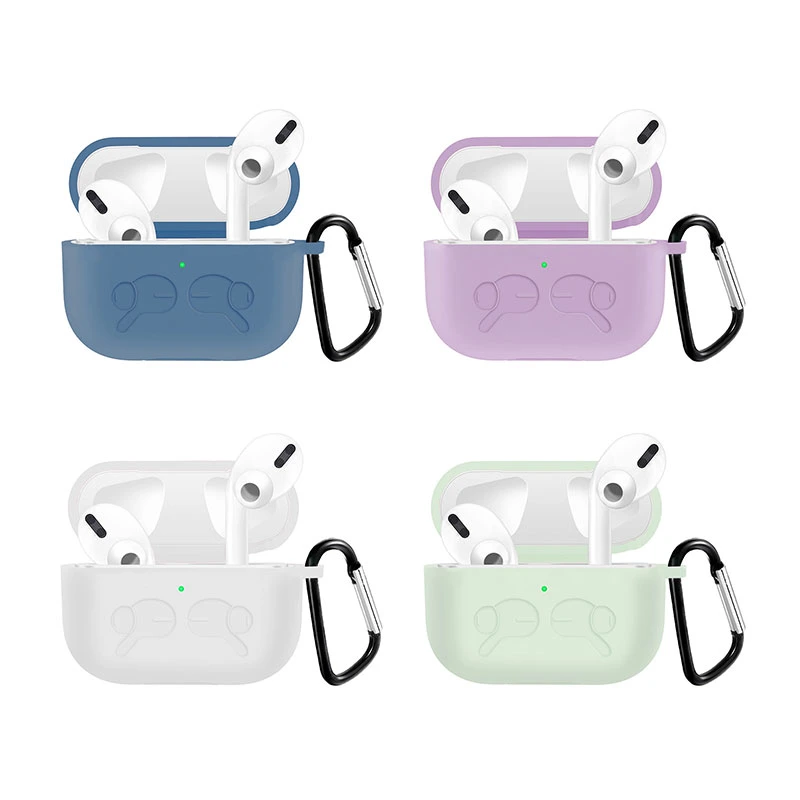 Multi Colors Soft Cute Silicone Protective Charging Case for Air Pods PRO Case, High Quality Air Pod Cover