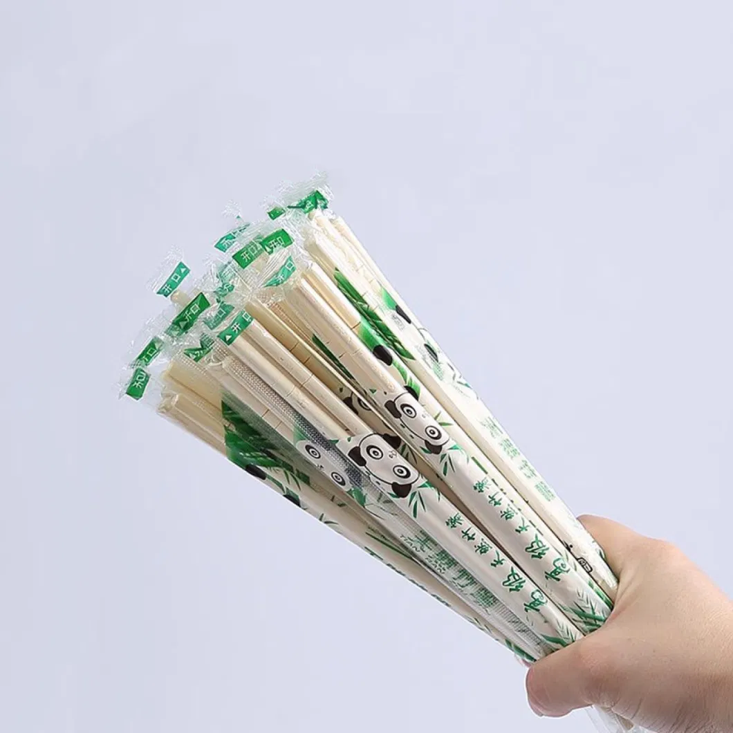 Customized 100% Eco-Friendly Disposable Bamboo Chopsticks for Takeaway Food