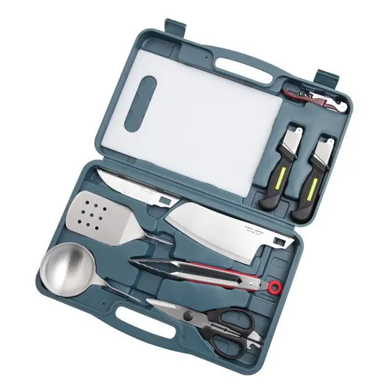 Heavy Duty BBQ Grill Tools Set Grilling Utensil Organizer Wbb21185