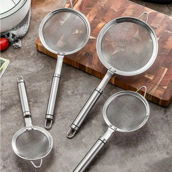 Food Grade 304 Stainless Steel Matcha Micromesh Sifter Matcha Strainers