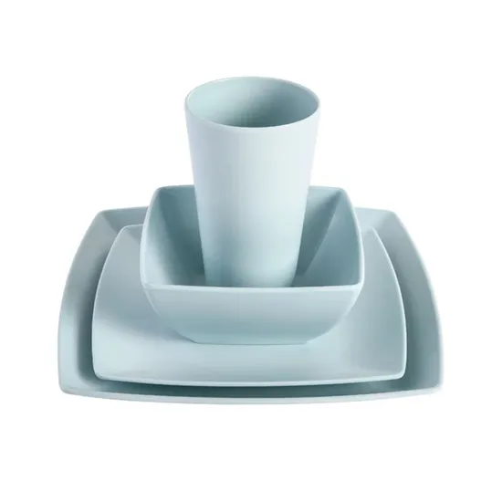 RPET Ocean Recycling Plastic Sheet Injection Molding Grade Recycled Material Camping Tableware Set