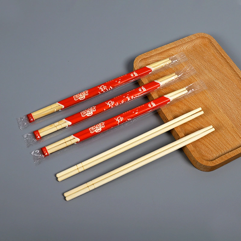 Wholesale Disposable Asian Bamboo Color Wrapper Chopstick with