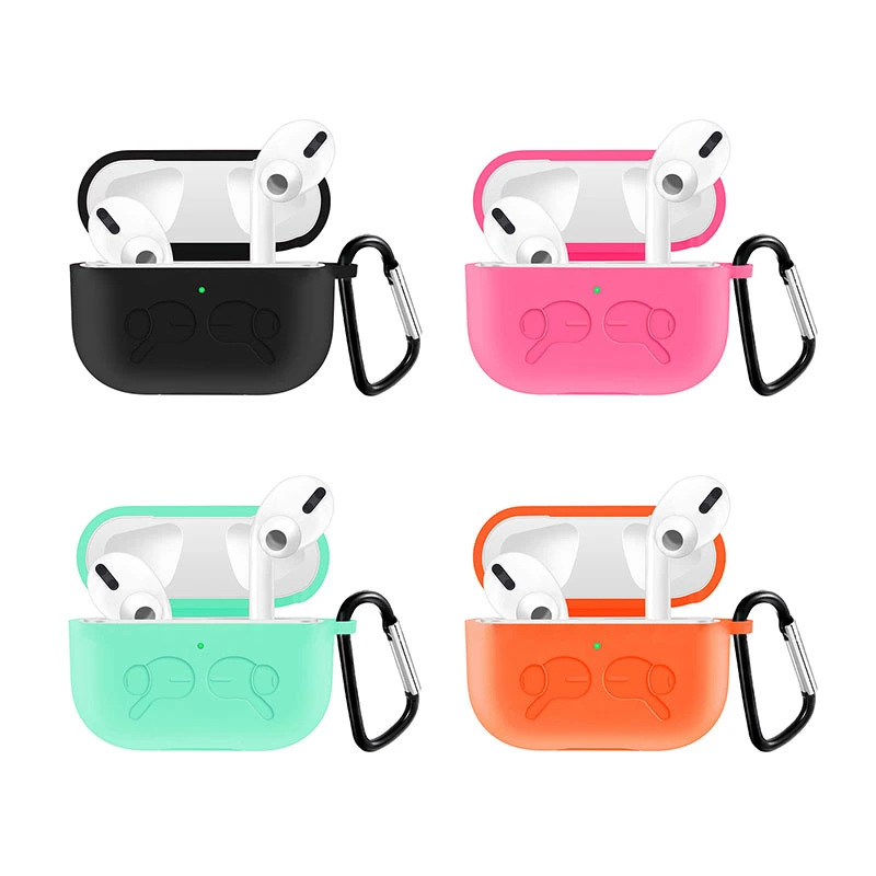 Multi Colors Soft Cute Silicone Protective Charging Case for Air Pods PRO Case, High Quality Air Pod Cover