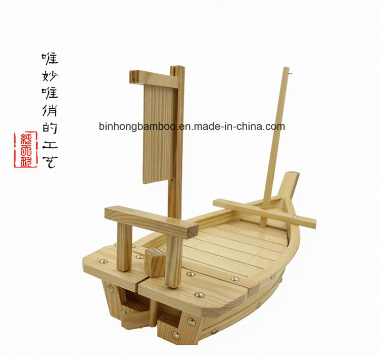 High Quality Japanese Wood Sushi Boat, Bamboo Sushi Boat