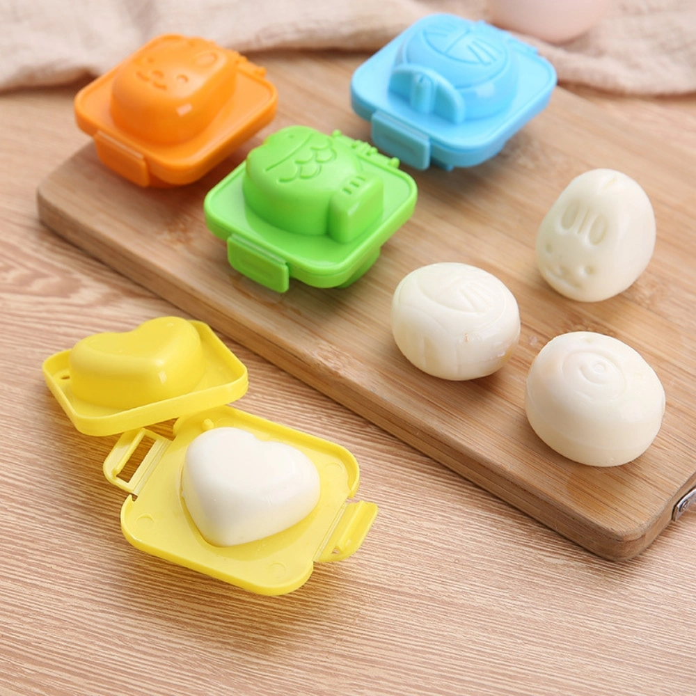 Egg Sushi Rice Ball Mold Set, Rice Shaper, Cartoon Cute Poached Egg Mold, Kitchen Fudge Cake DIY Tool Ci24831
