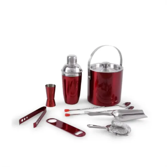 Wholesale Price Set Best Quality Decorative Bartender Set for Home Metal Bar Tool 