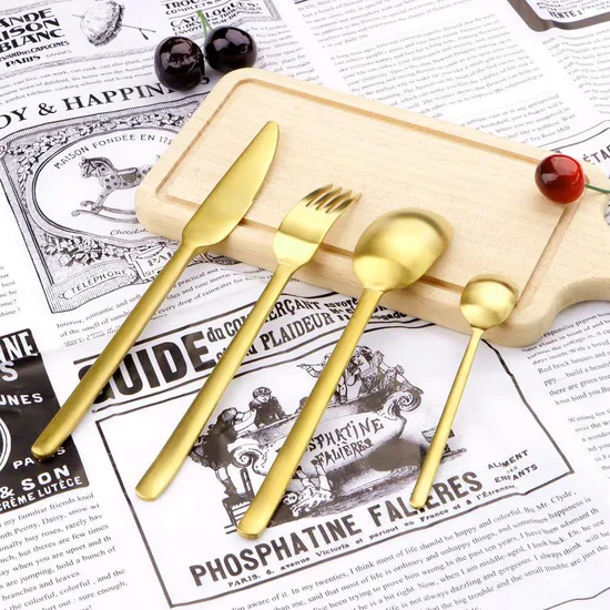 Best Selling Flatware Stainless Steel Matt/Antique Polished 24 PCS Cutlery Sets Dinnerware/Tableware Factory Wholesale 