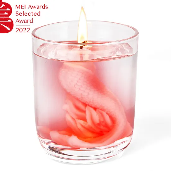 Basic Customization Wholesale Custom Logo Gift Box Scented Candle Containers Soy Wax Gel Mermaid Aromatherapy Fragrances Candles 