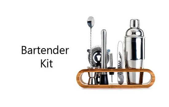 7 Pieces Luxury Stainless Steel Bar Tools Bartender Kit 