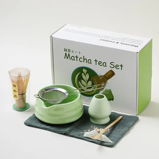 Japanese Matcha Bowls Accessories Kit Green Tea Set 