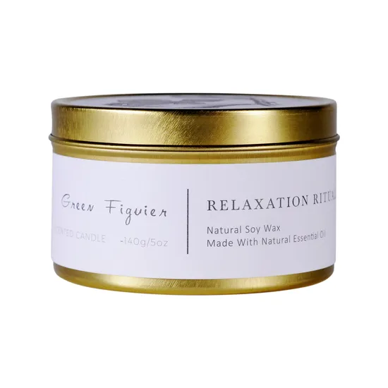 Home Decoration Decorative Christmas Aromatherapy Wholes Aromatherapystress Relief Natural Soy Wax Travel Tin Relaxing Candles for Bath SPA Meditation 