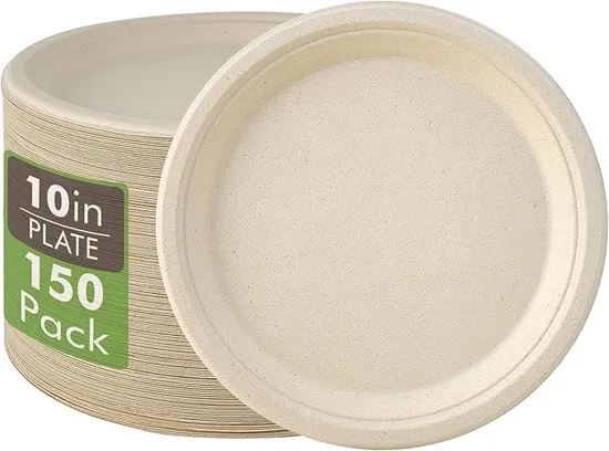 Biodegradable Disposable Tableware for Outdoor Barbecues 
