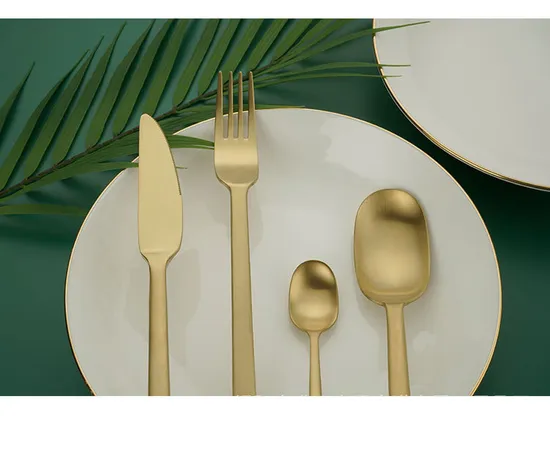 Wholesale Luxury Elegant 4 PCS Stainless Steel Cutlery Set Tableware/Dinnerware/Flatware 
