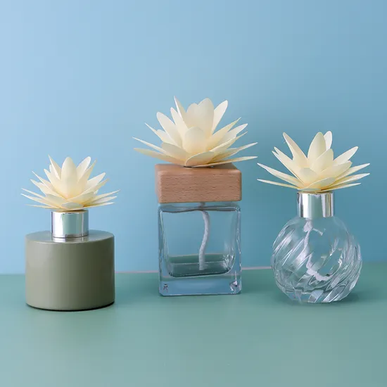 Eco Friendly Handmade Wooden Sola Flower Fragrance Diffuser Decor for Home Scent 