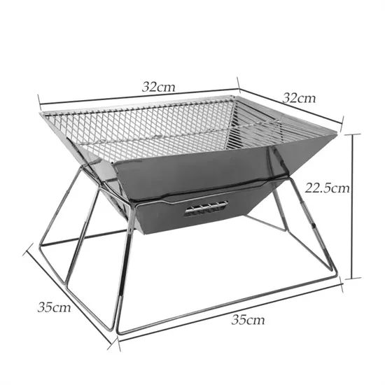 Outdoor Household Portable Barbecue Grill Charcoal Barbecue Tool 